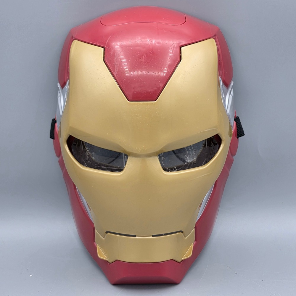Hasbro Iron Man Mask Red Gold Avengers Flip FX Light Up HUD E6502 Toy